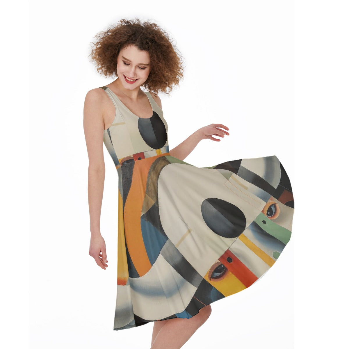 All-Over Print Women's Sleeveless Dress
