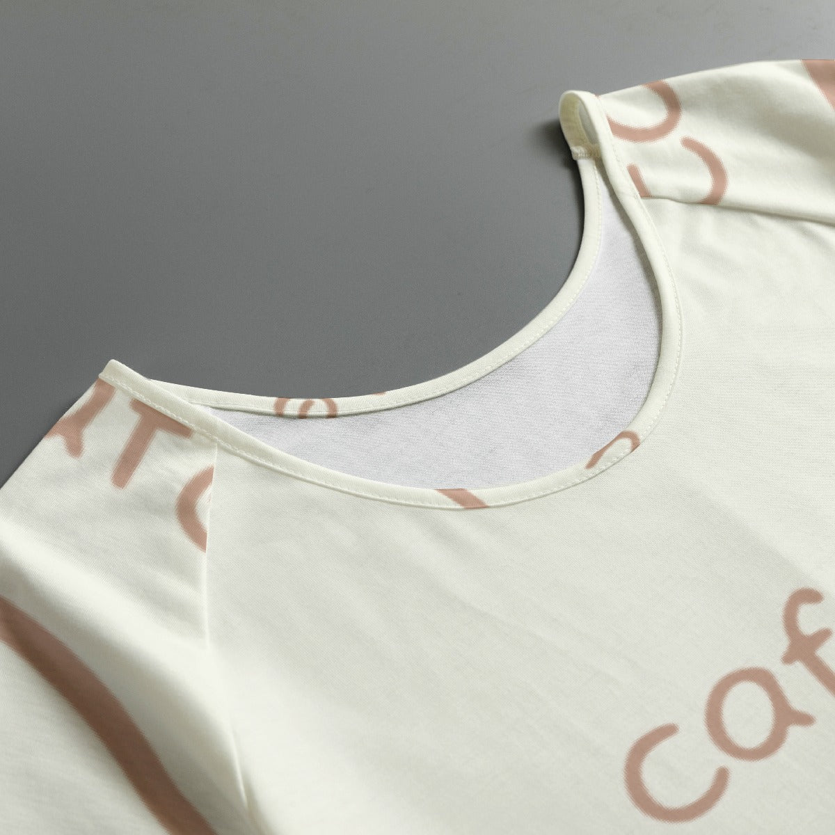 All-Over Print Women's Round Neck T-shirt With Raglan Sleeve