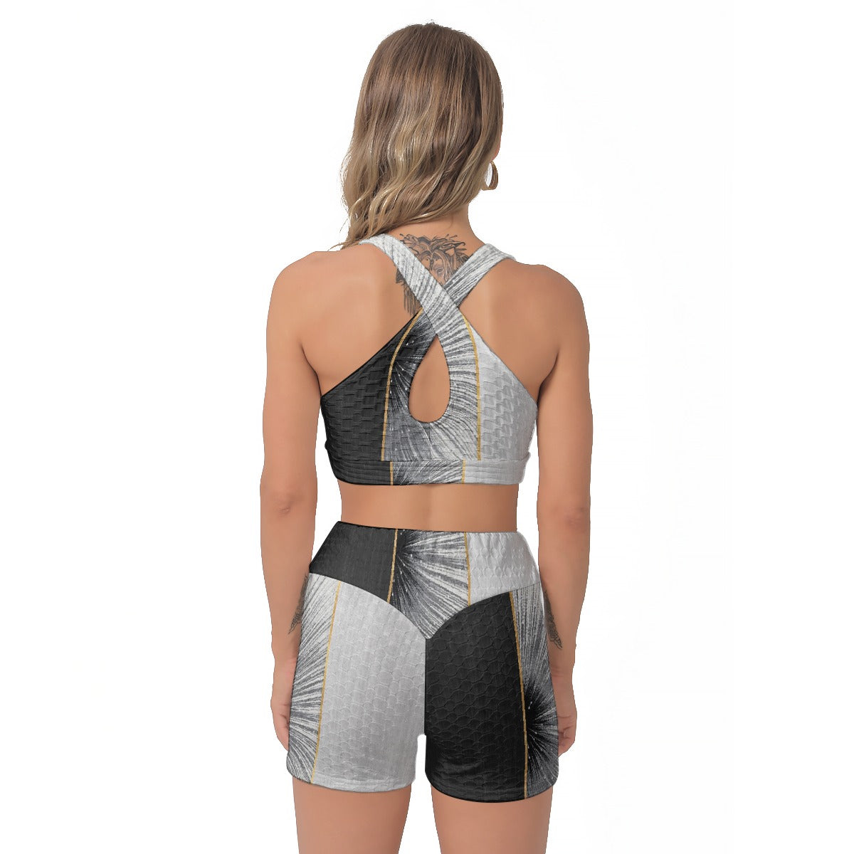 All-Over Print Women's Sports Bra Suit