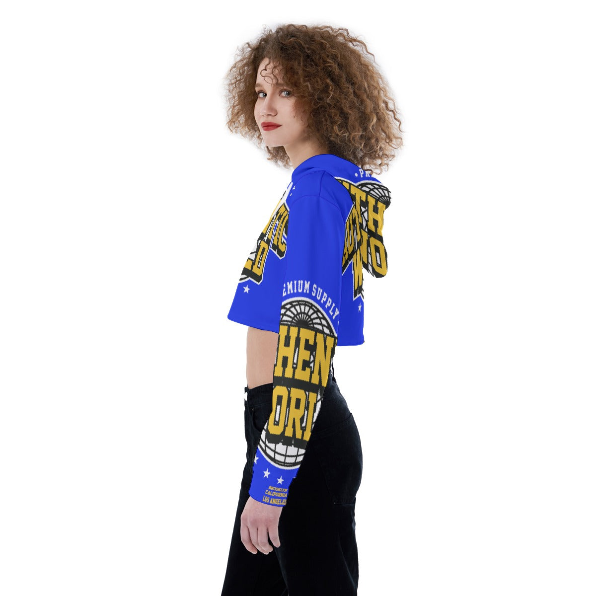 All-Over Print Women's Crop Top Hoodie