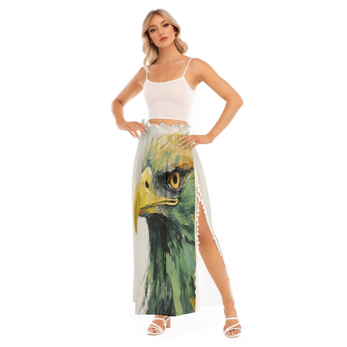 All-Over Print Women's Side Split Skirt