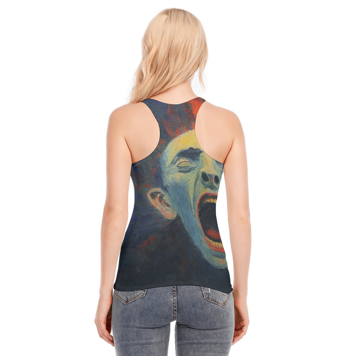 All-Over Print Women's Racer Vest | 190GSM Cotton