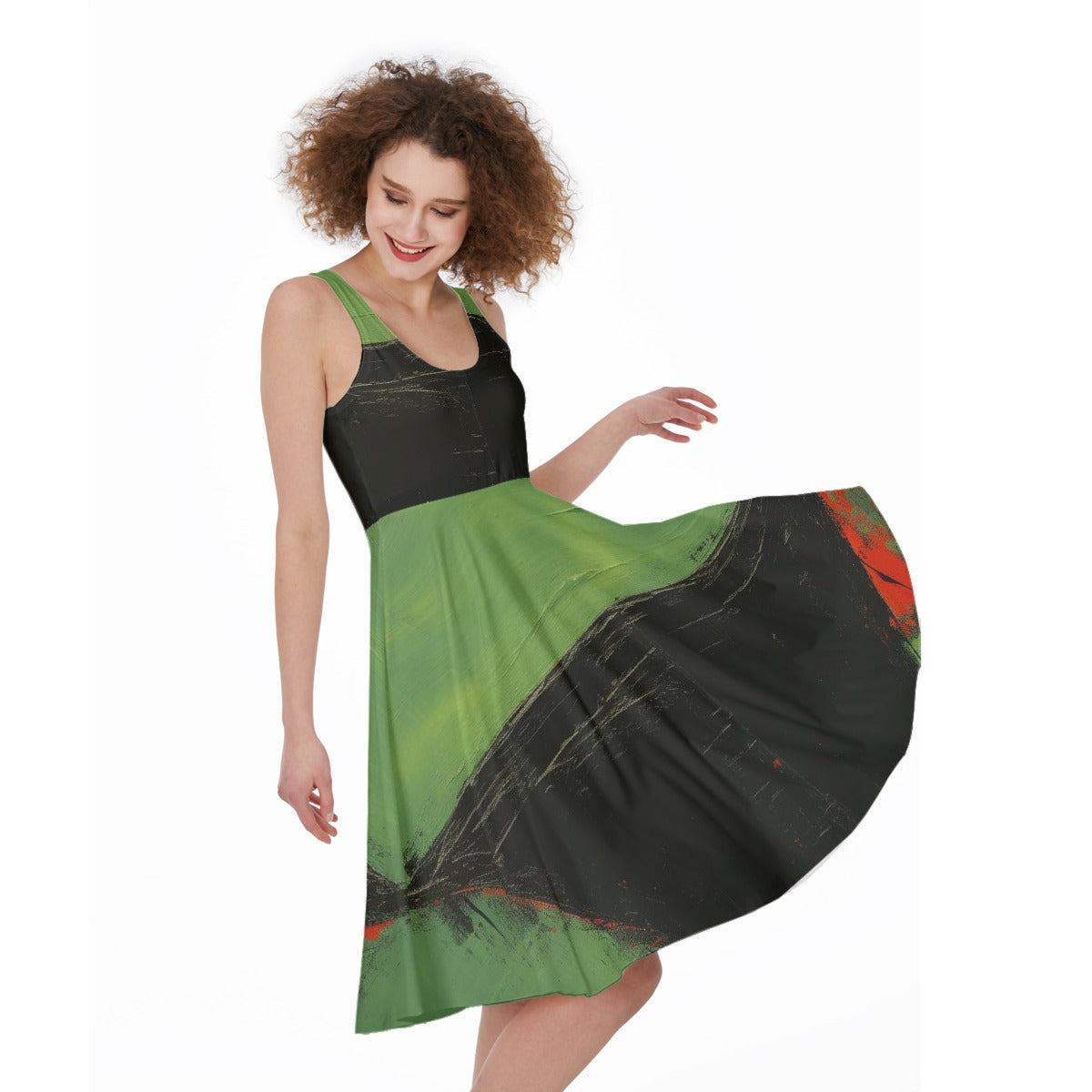 All-Over Print Women's Sleeveless Dress