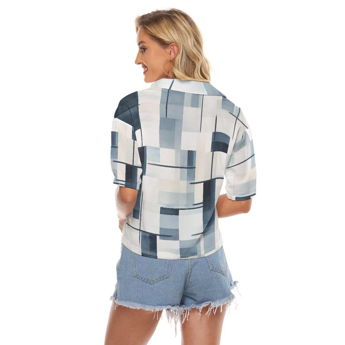 All-Over Print Women's V-neck Shirts