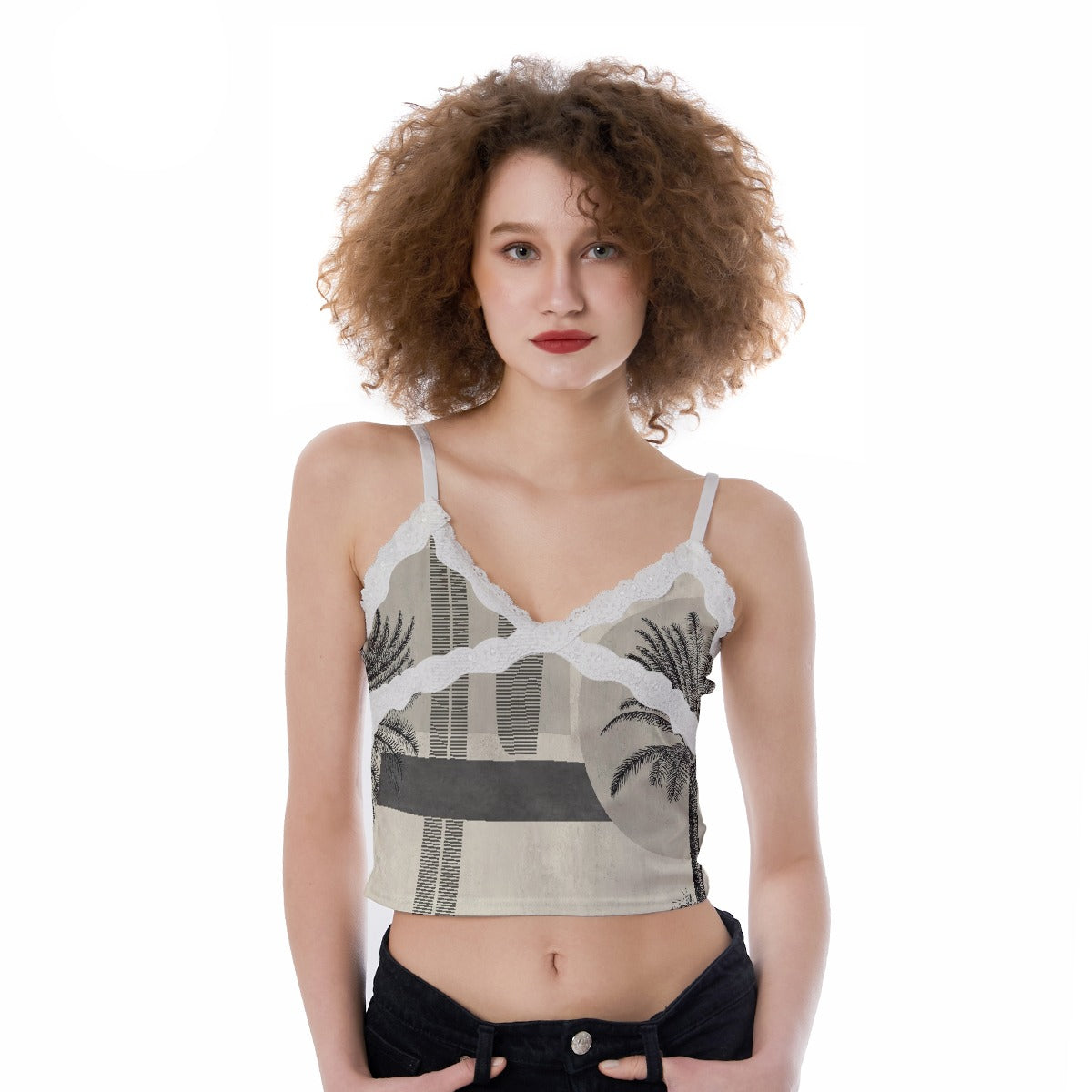 All-Over Print Women's Lace Camisole