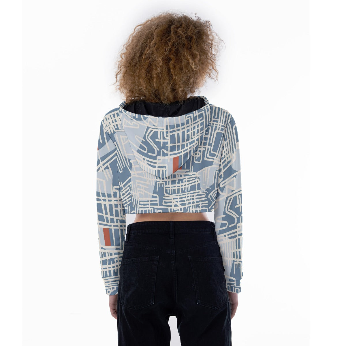 All-Over Print Women's Crop Top Hoodie