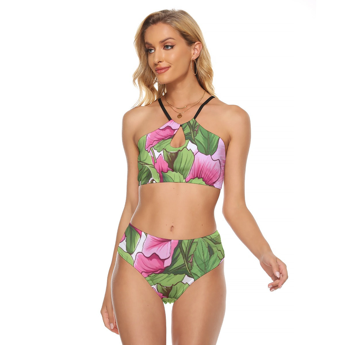 All-Over Print Women's Cami Keyhole One-piece Swimsuit