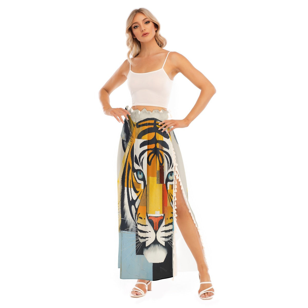 All-Over Print Women's Side Split Skirt