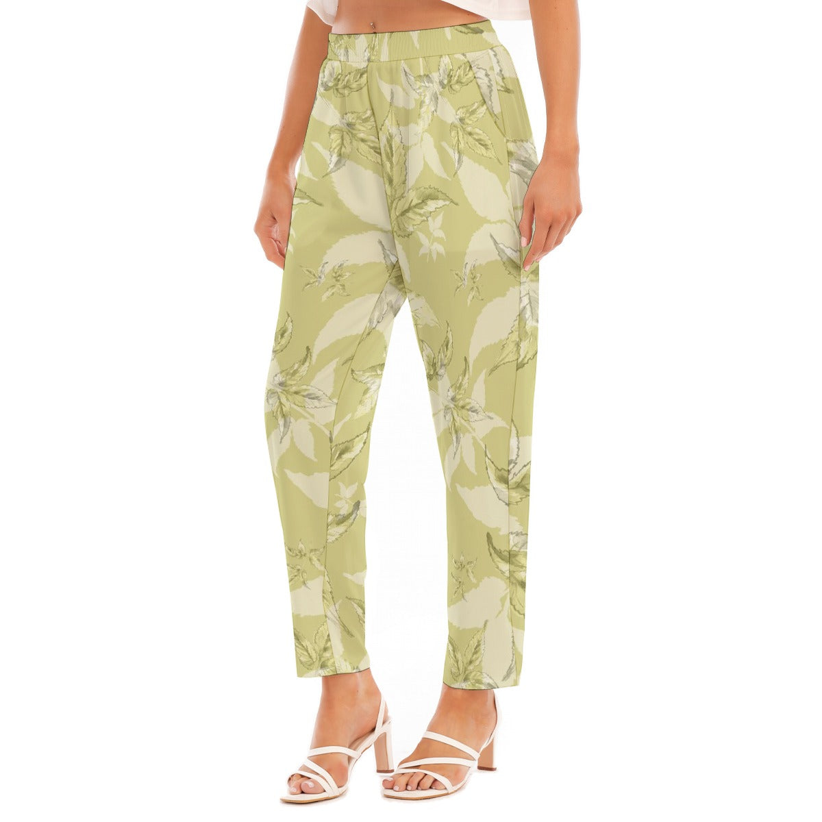 All-Over Print Women's Loose Straight-leg Pants