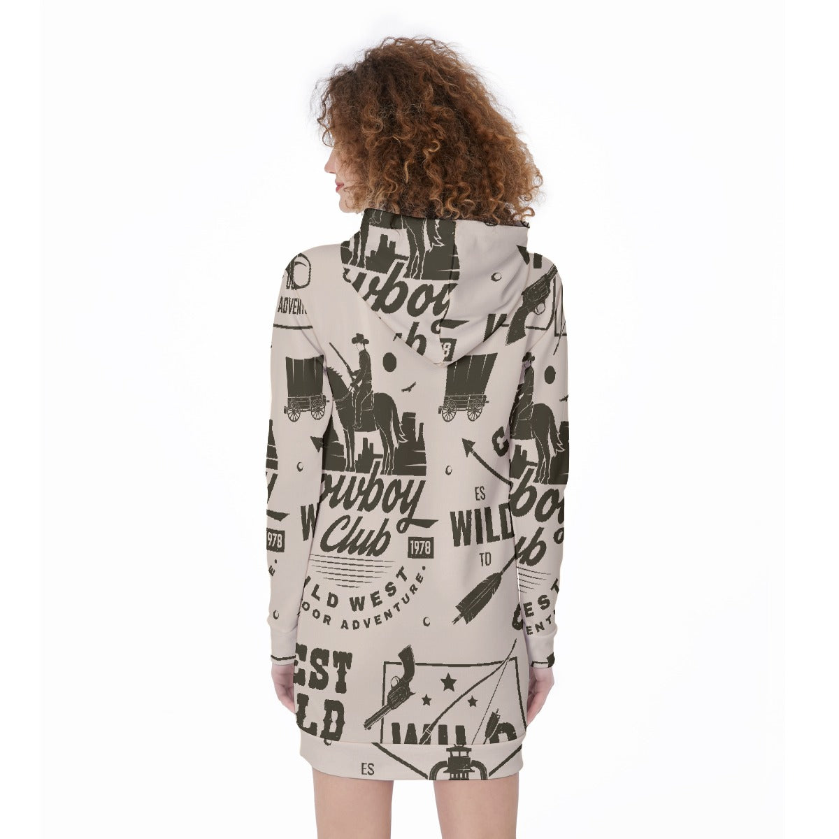 All-Over Print Women's Long Hoodie