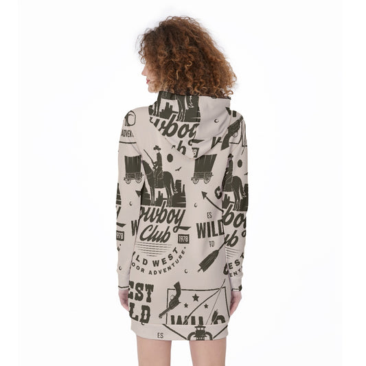 All-Over Print Women's Long Hoodie