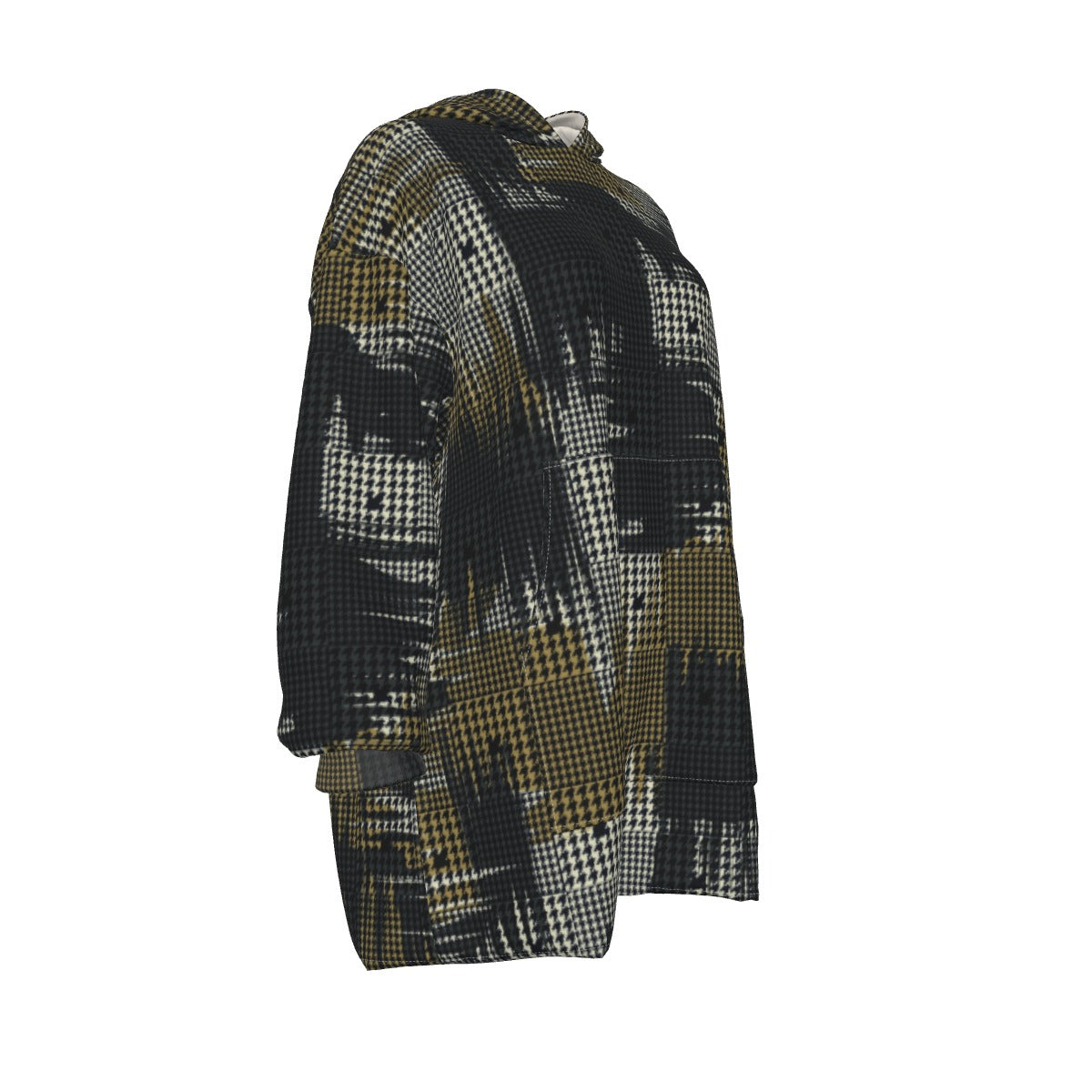 All-Over Print Women's Sherpa Fleece Hoodie Blanket