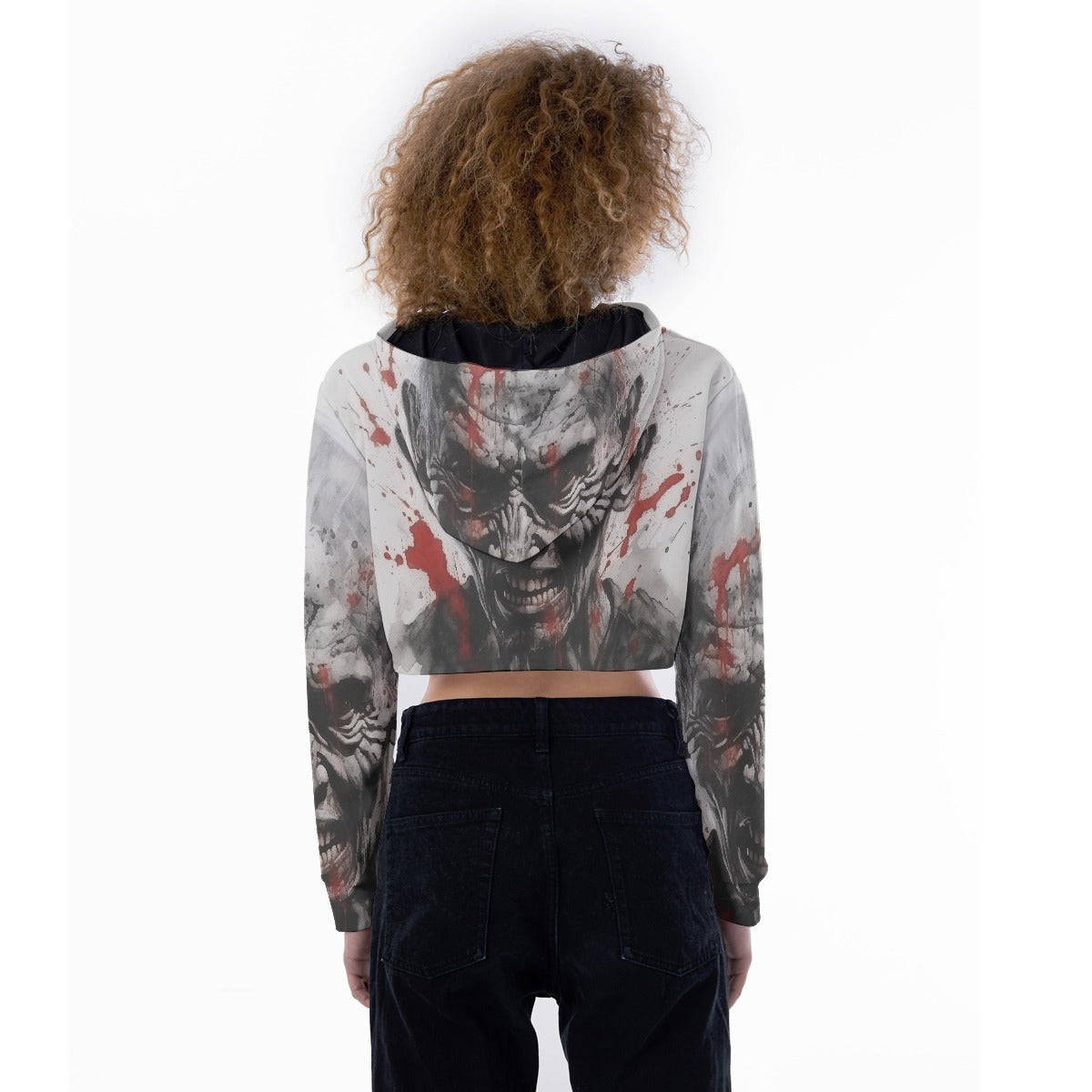 All-Over Print Women's Crop Top Hoodie