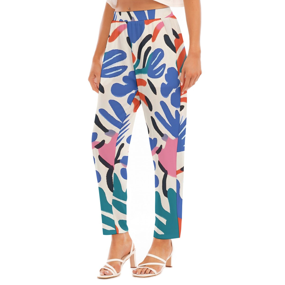 All-Over Print Women's Loose Straight-leg Pants