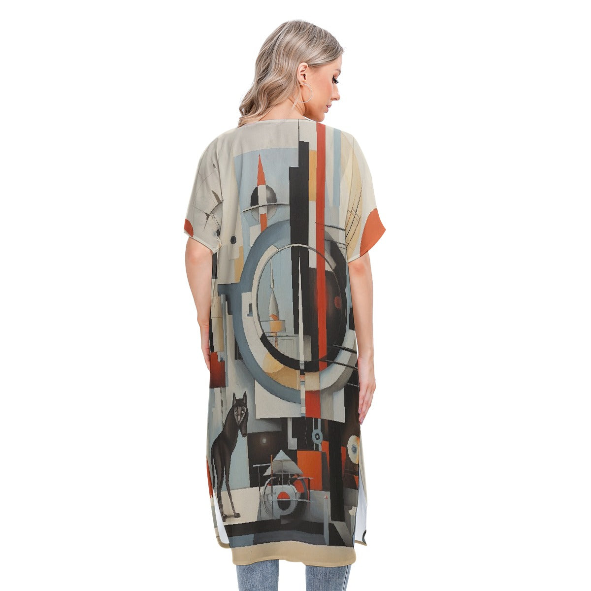 All-Over Print Women's Short Sleeve Cardigan