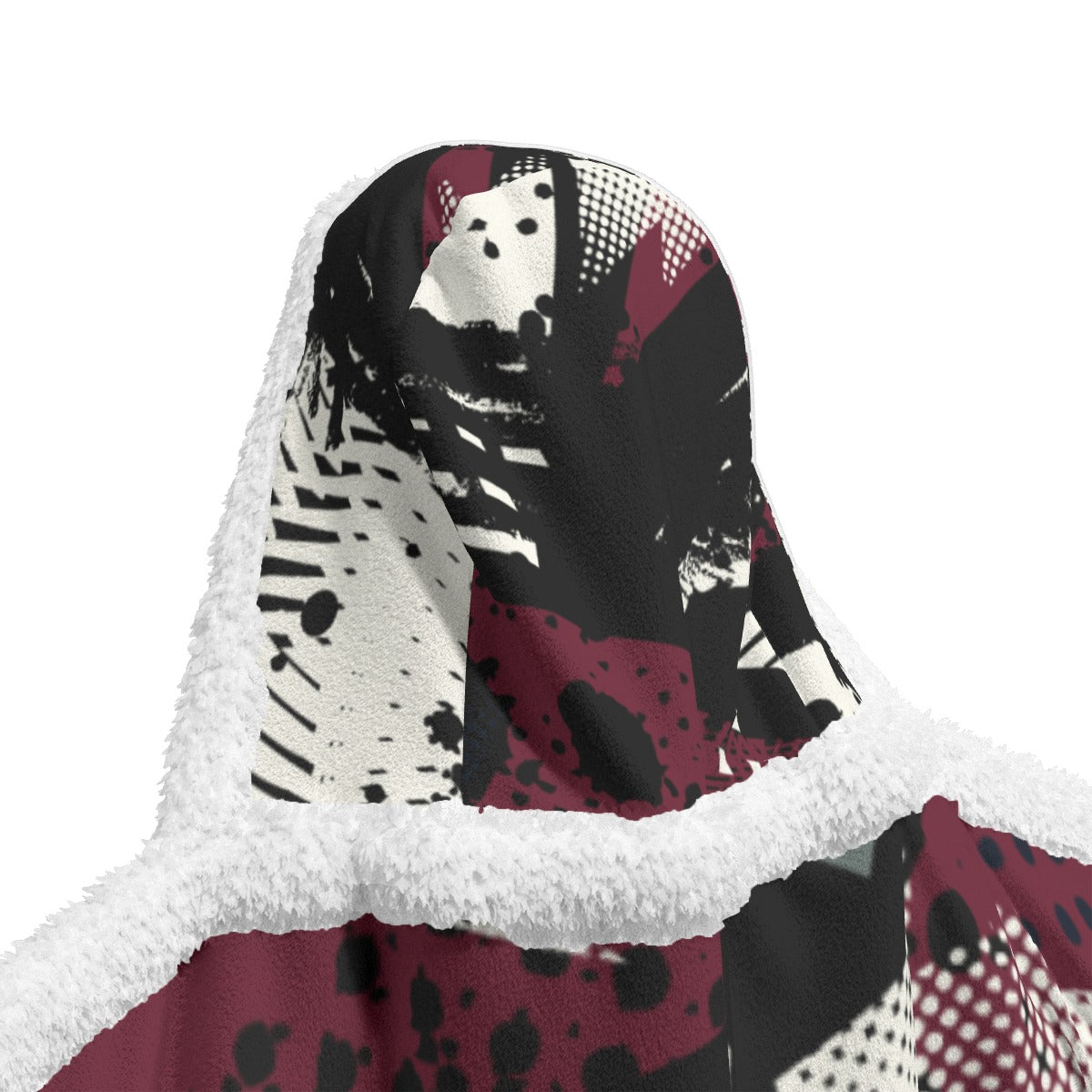 All-Over Print Unisex Wearable Hooded Blanket