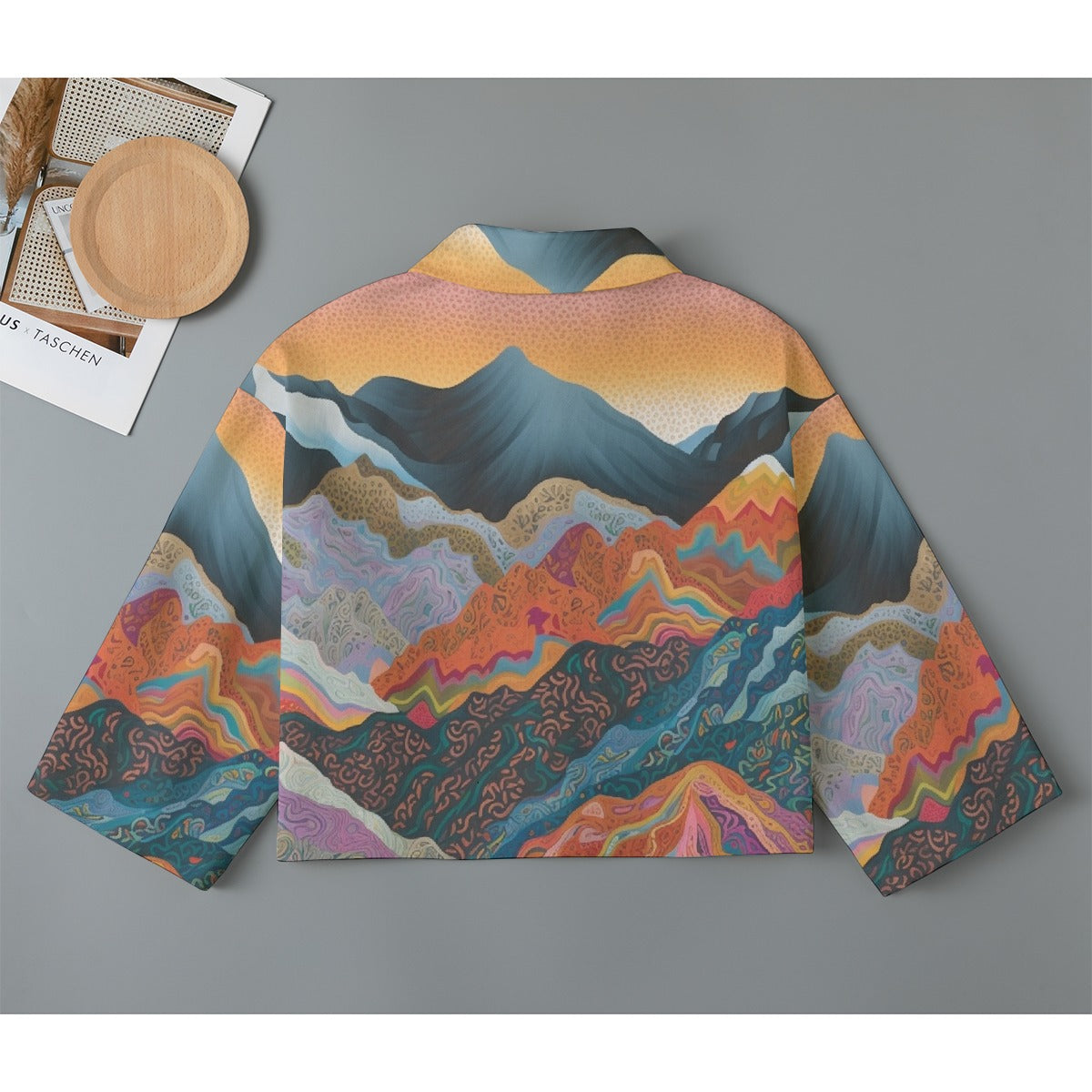 All-Over Print Women's Cropped Jacket | 245GSM Cotton