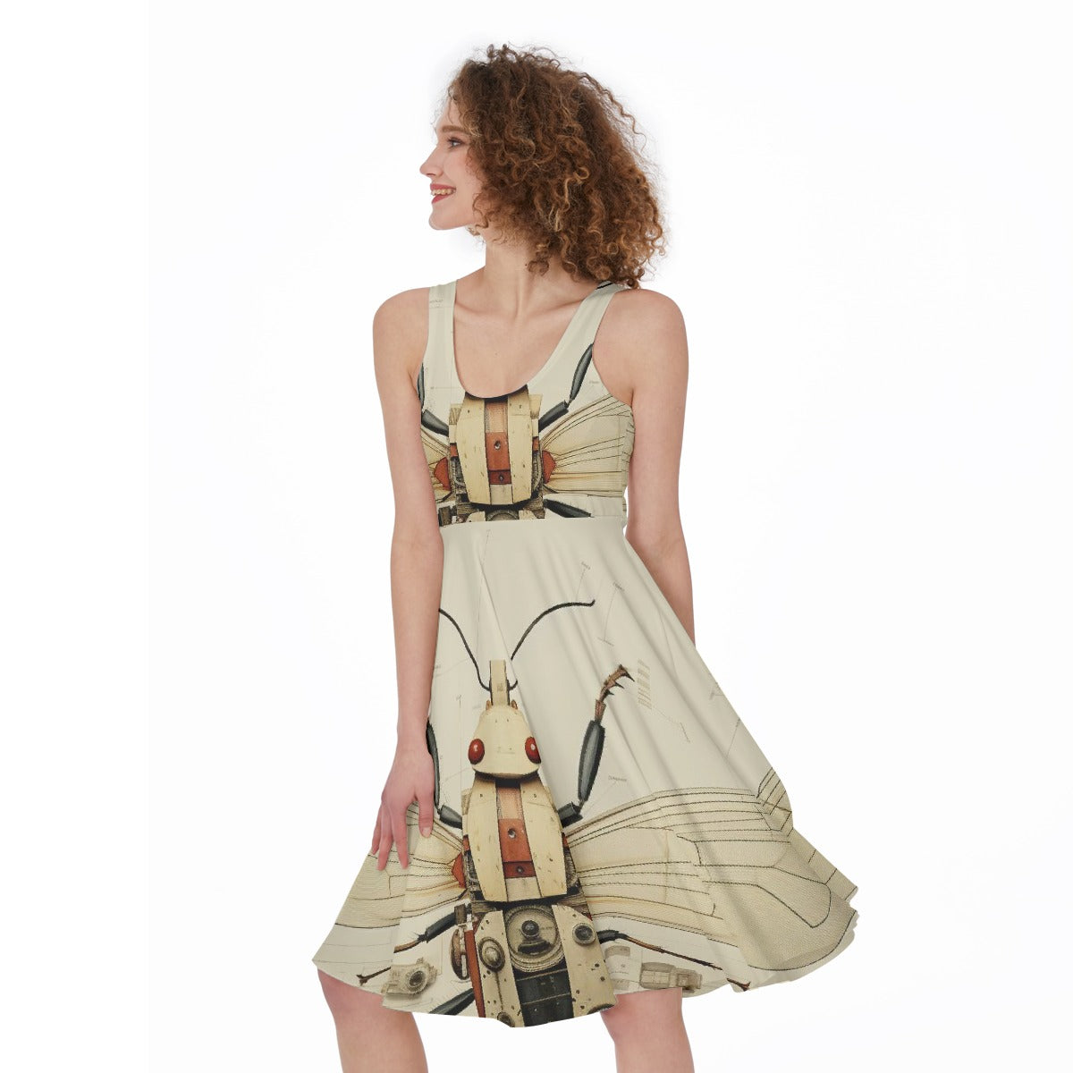 All-Over Print Women's Sleeveless Dress