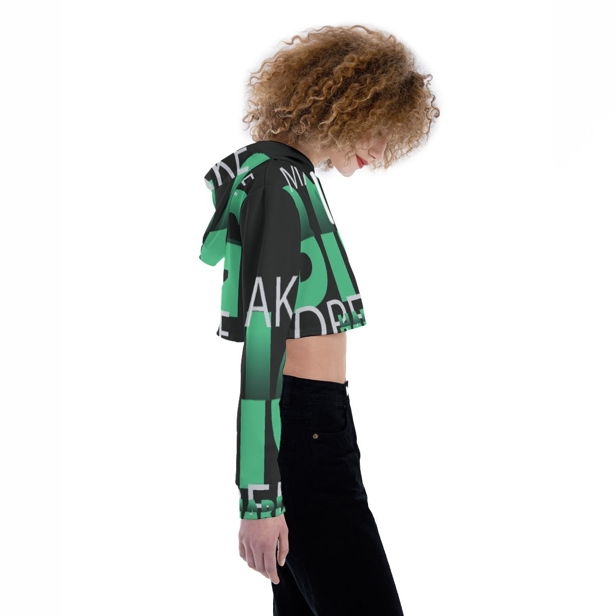 All-Over Print Women's Crop Top Hoodie