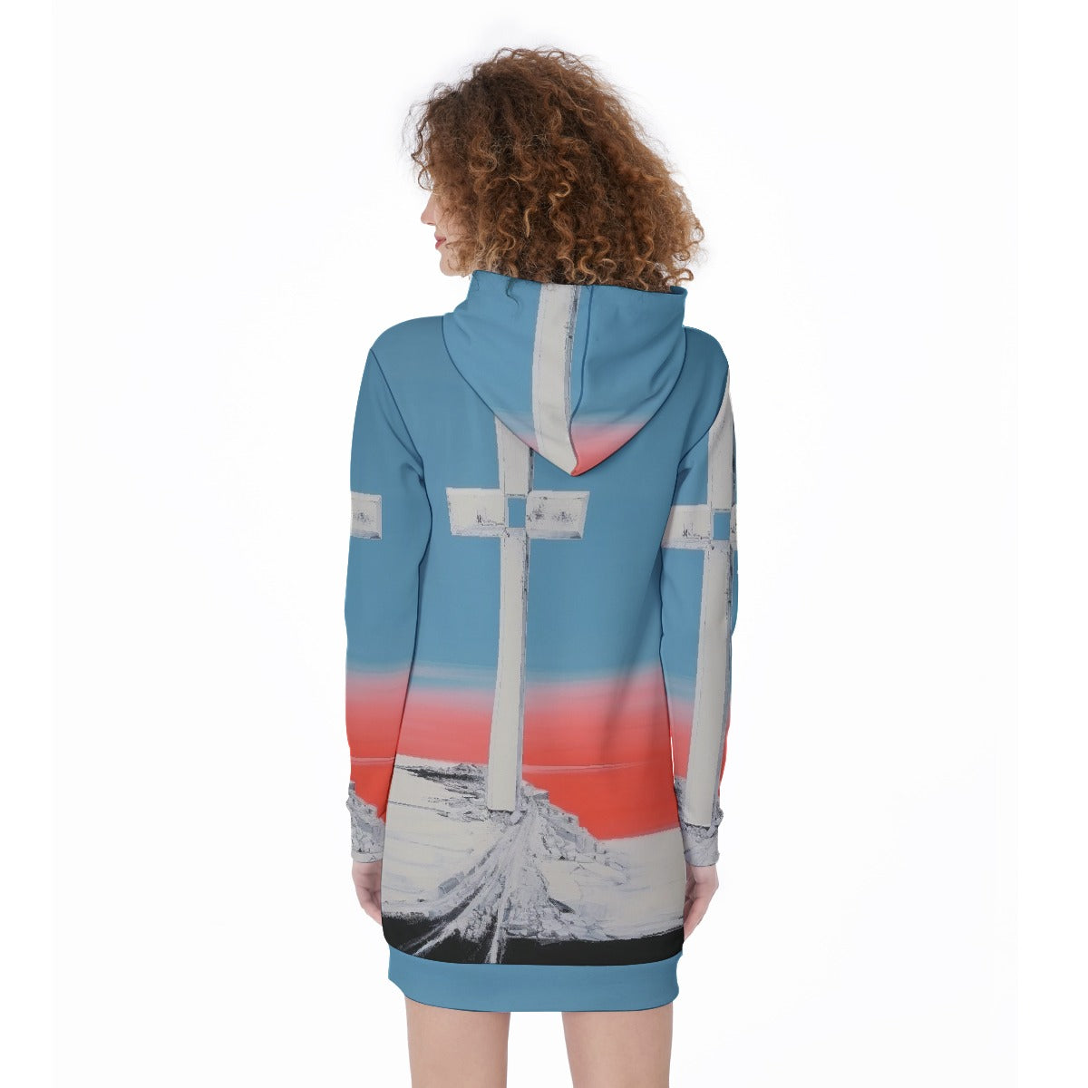 All-Over Print Women's Long Hoodie