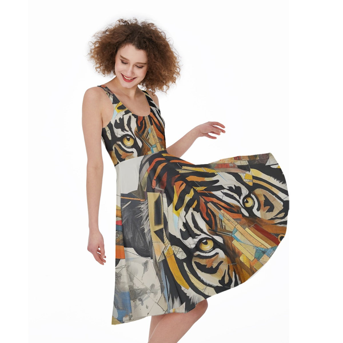 All-Over Print Women's Sleeveless Dress