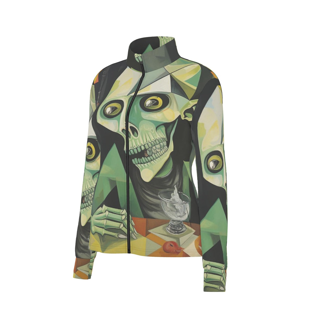 All-Over Print Women's Long Sleeve Thumbhole Jacket