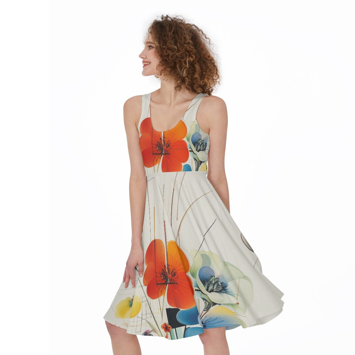 All-Over Print Women's Sleeveless Dress