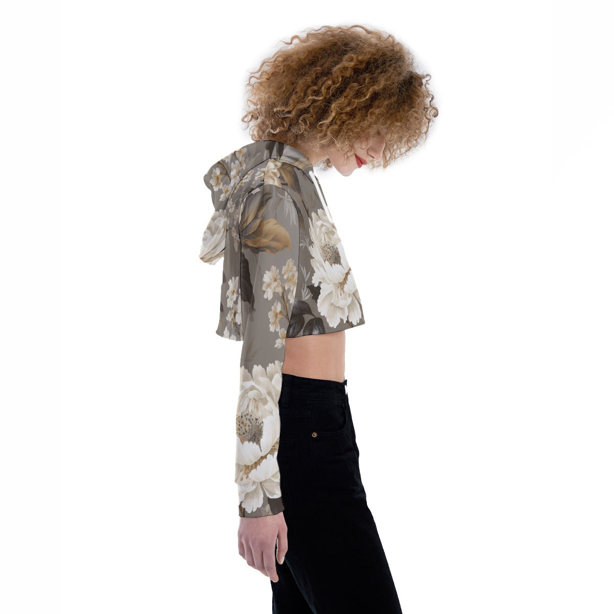All-Over Print Women's Crop Top Hoodie
