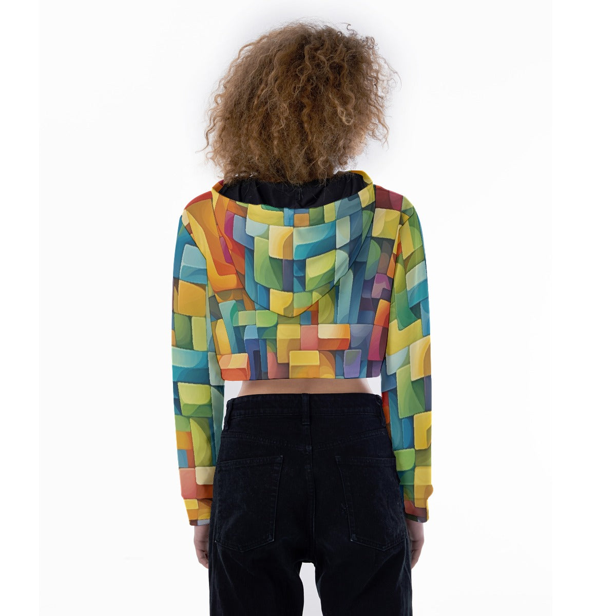 All-Over Print Women's Crop Top Hoodie