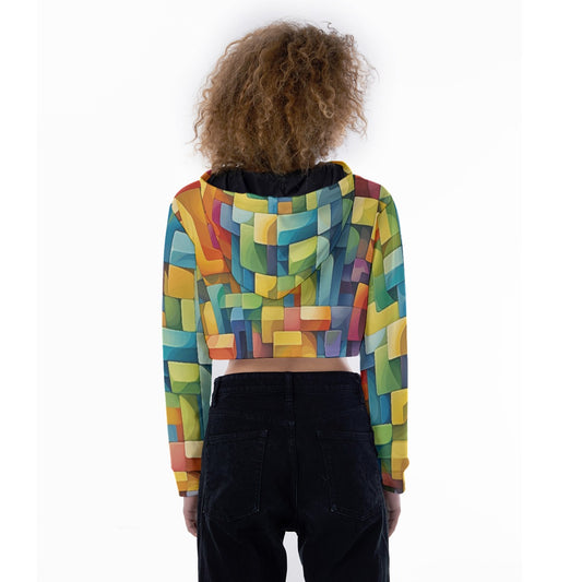 All-Over Print Women's Crop Top Hoodie
