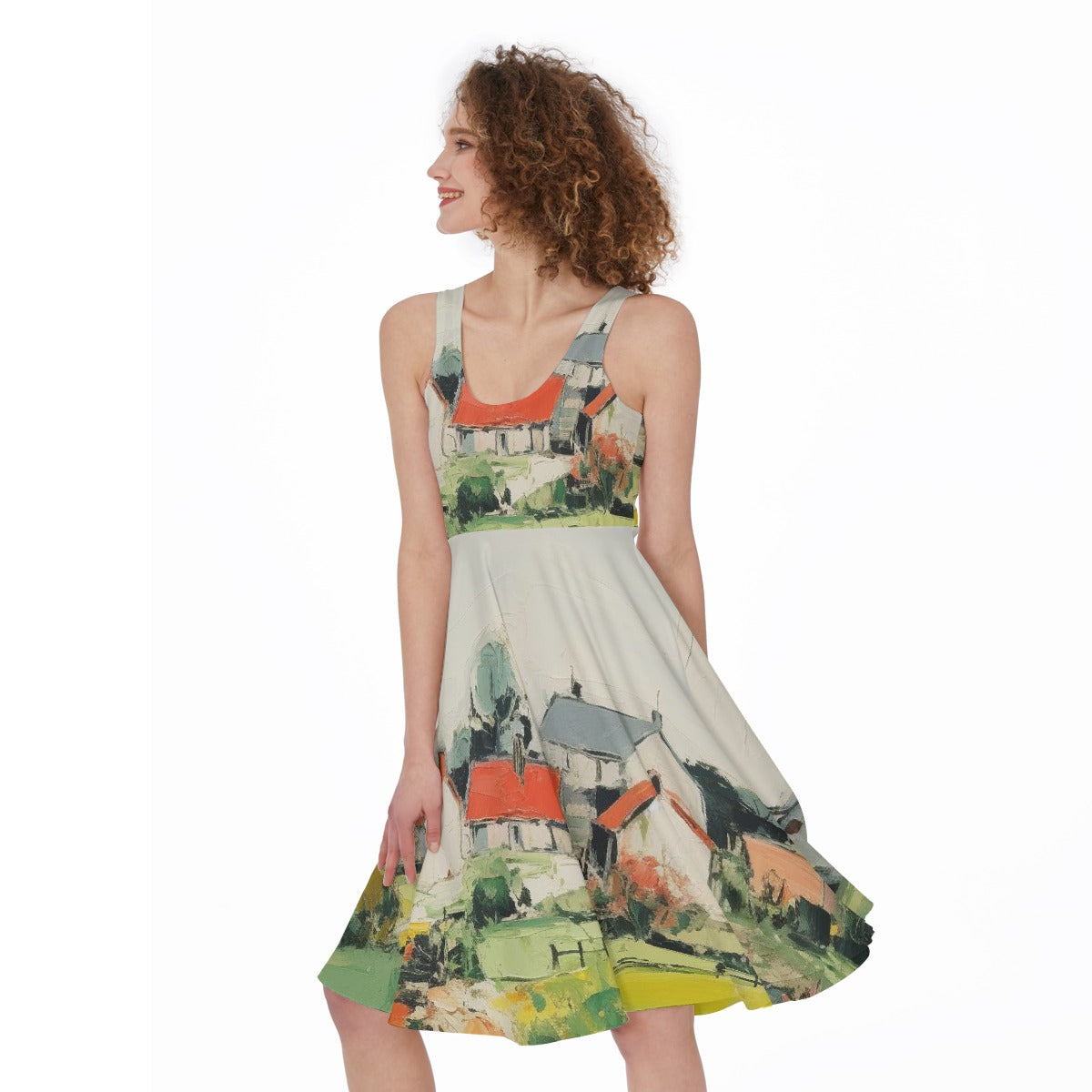 All-Over Print Women's Sleeveless Dress