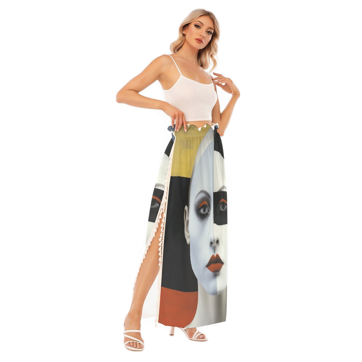 All-Over Print Women's Side Split Skirt