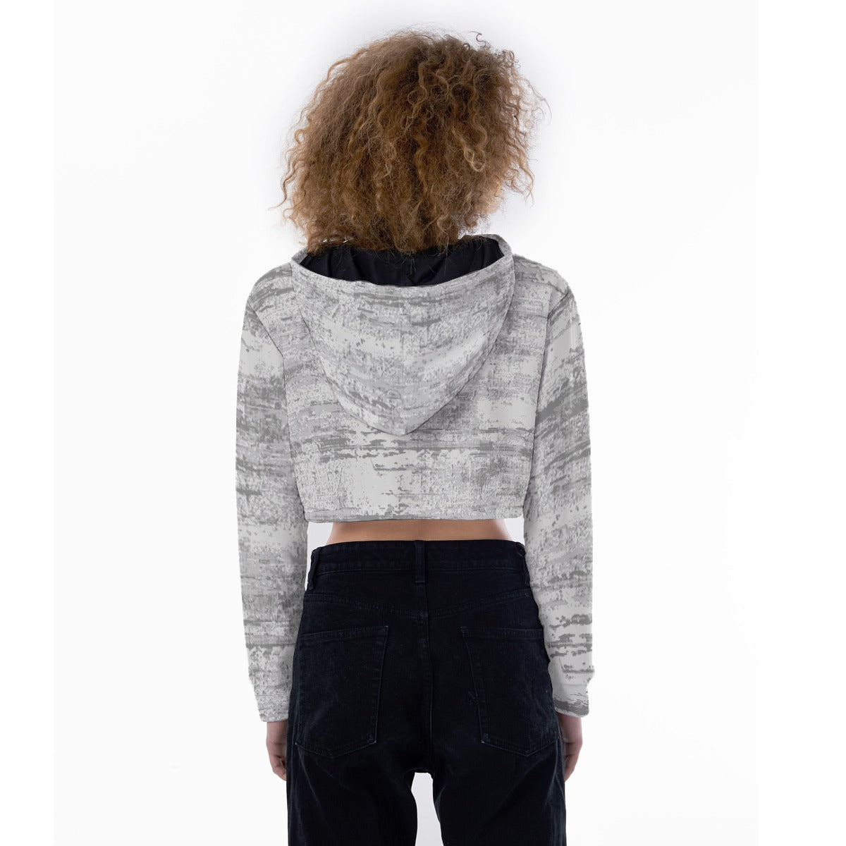 All-Over Print Women's Crop Top Hoodie