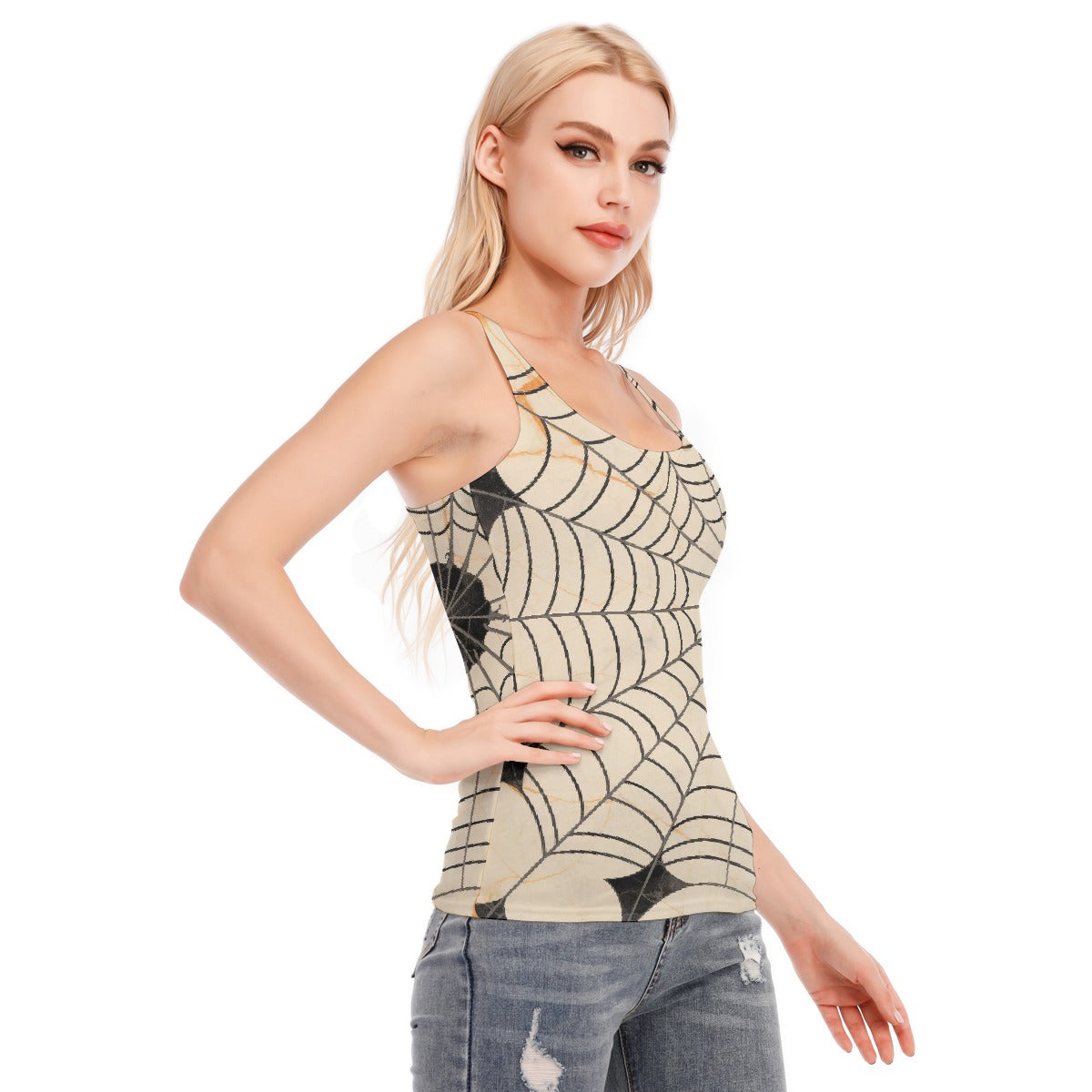 All-Over Print Women's Racer Vest | 190GSM Cotton