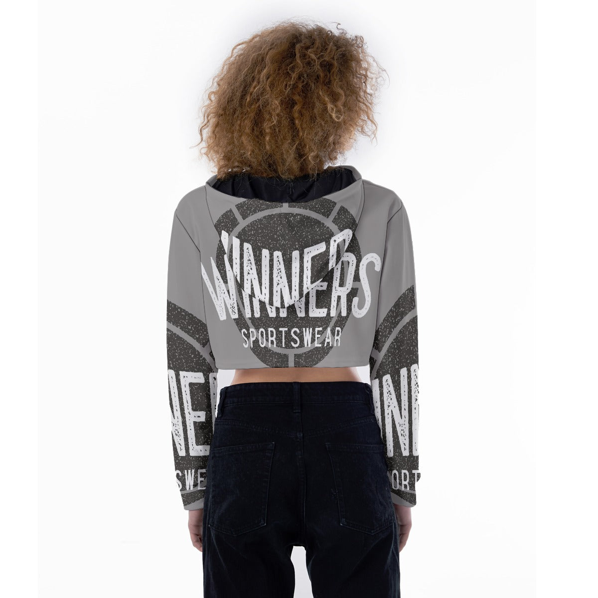 All-Over Print Women's Crop Top Hoodie