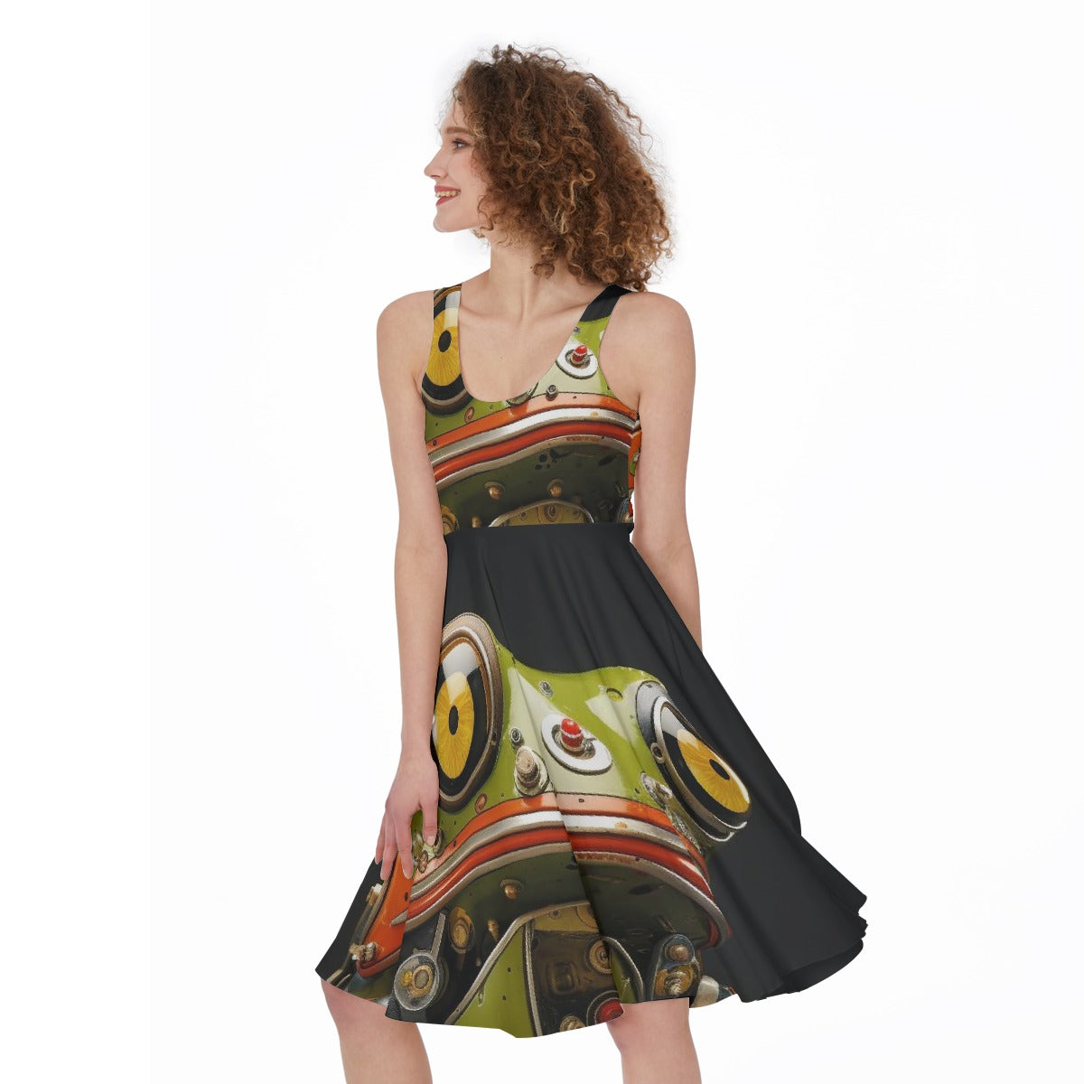 All-Over Print Women's Sleeveless Dress
