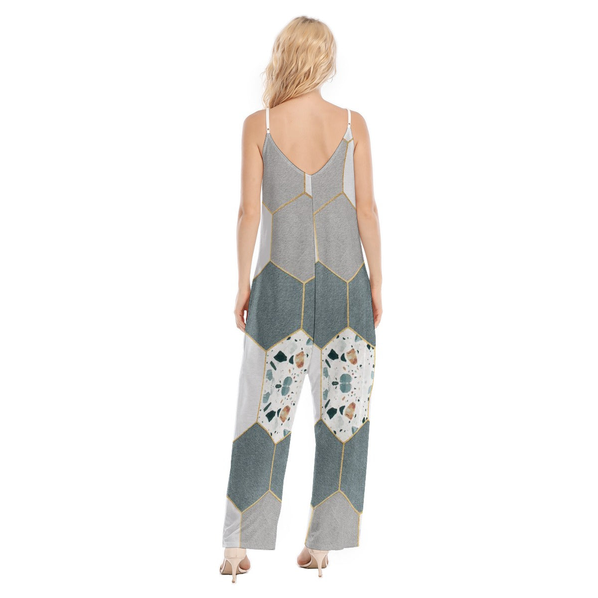 All-Over Print Women's Loose Cami Jumpsuit