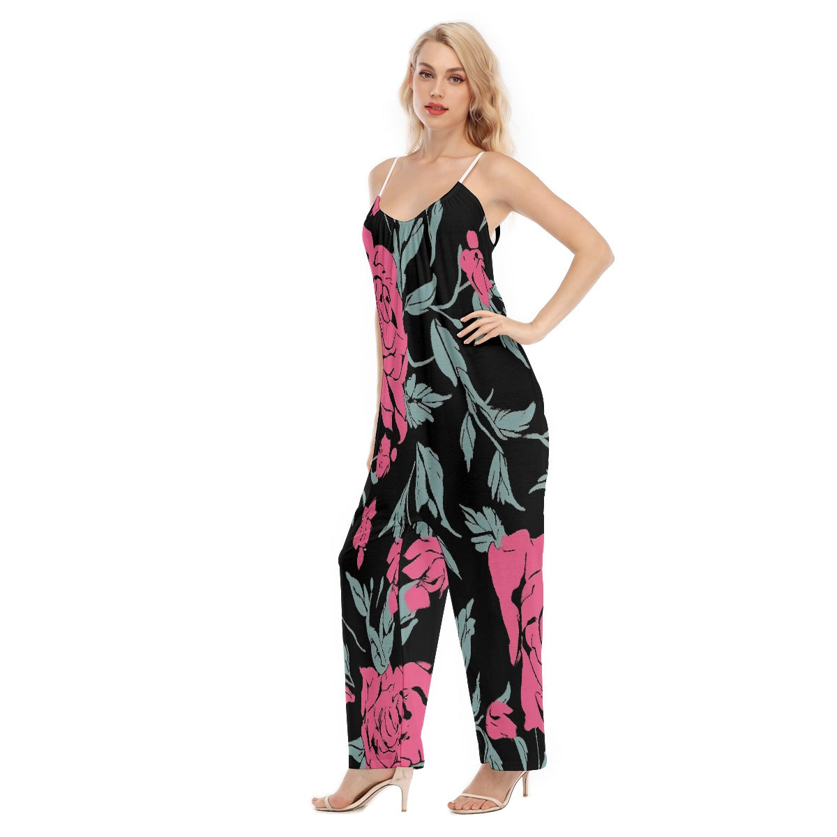 All-Over Print Women's Loose Cami Jumpsuit