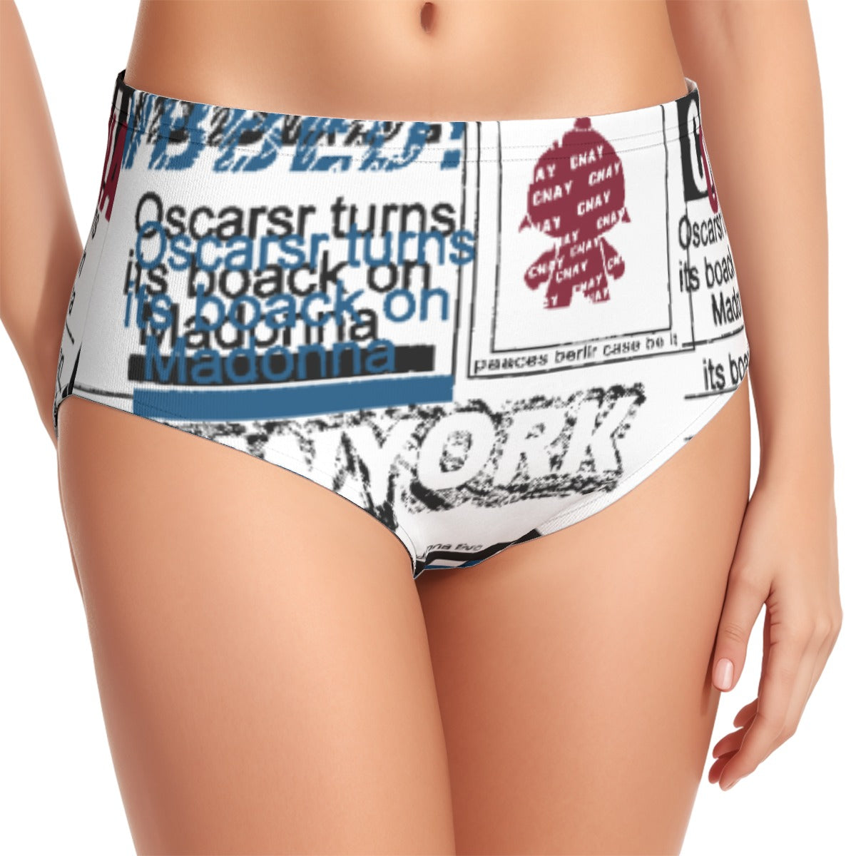 All-Over Print Women's Swimsuit Set With Halter