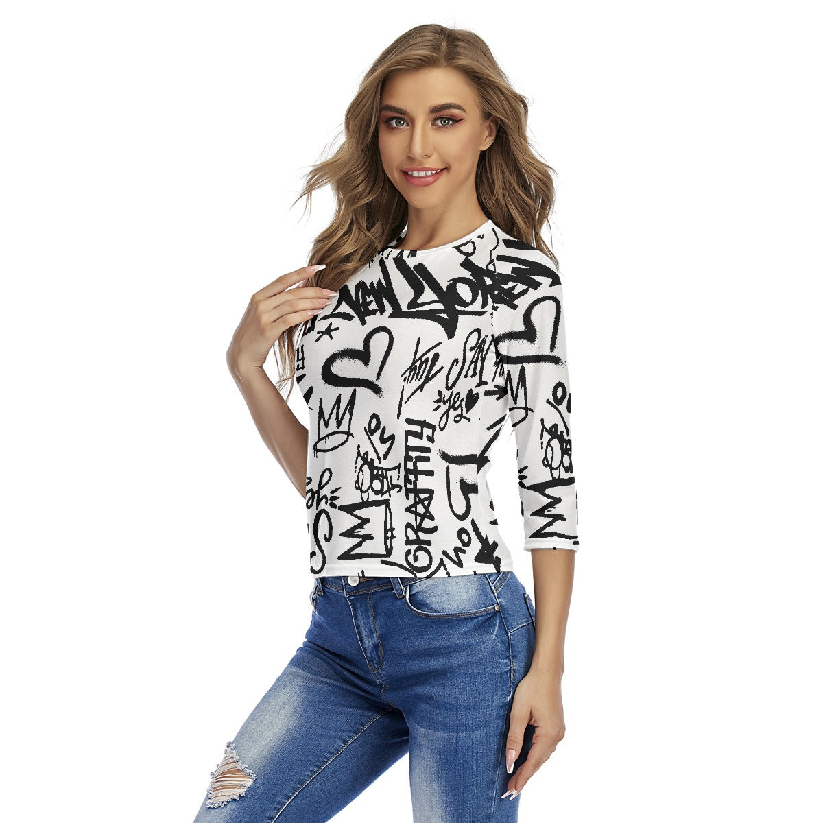 All-Over Print Women's Raglan Sleeves T-shirts