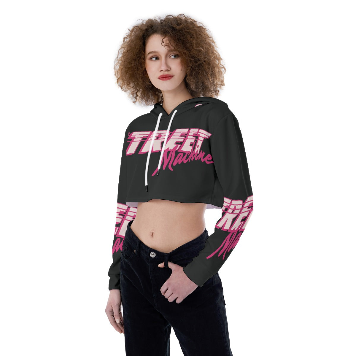 All-Over Print Women's Crop Top Hoodie