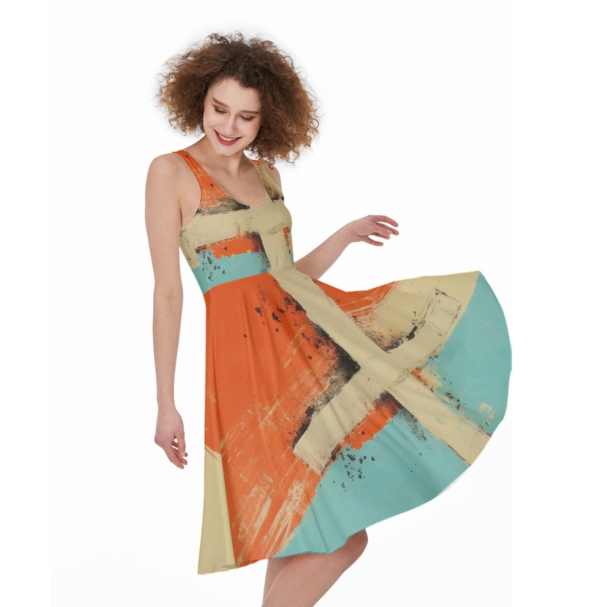 All-Over Print Women's Sleeveless Dress