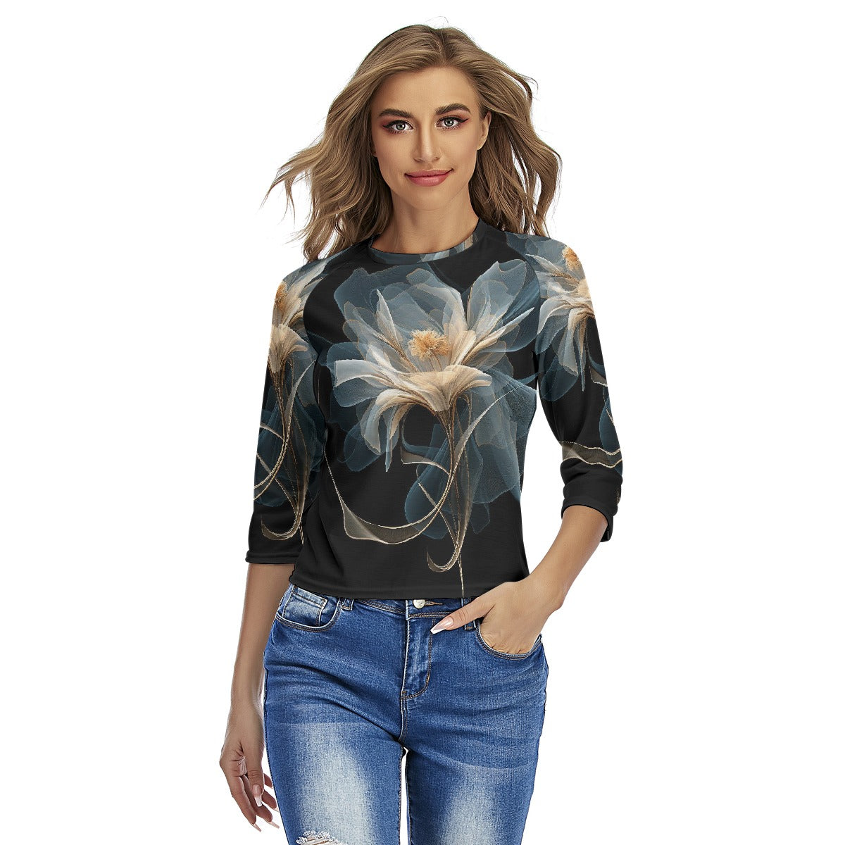 All-Over Print Women's Raglan Sleeves T-shirts