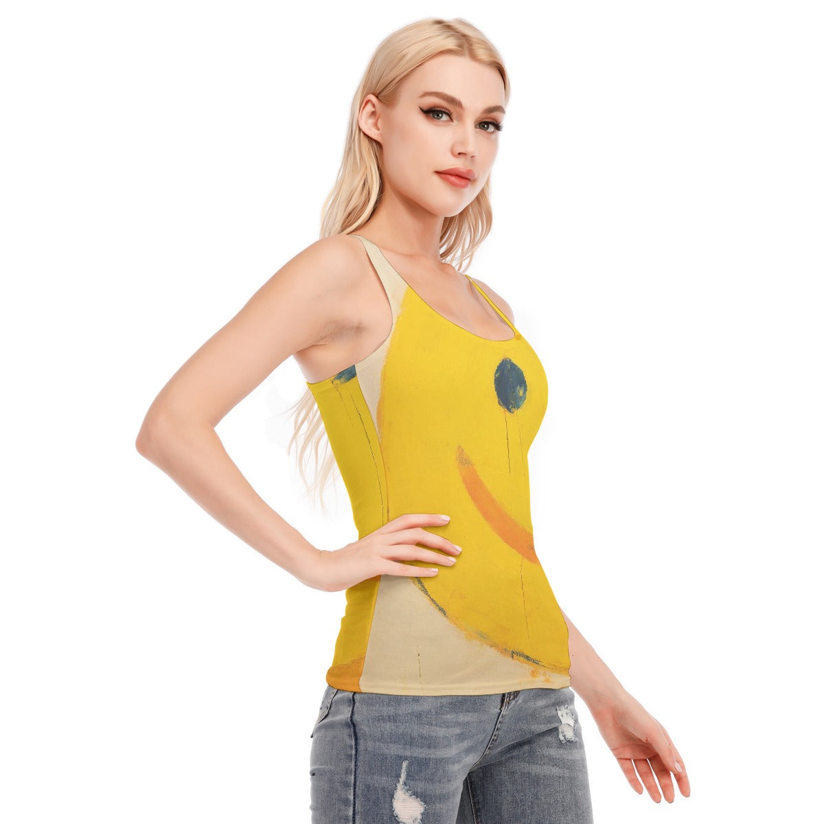 All-Over Print Women's Racer Vest | 190GSM Cotton