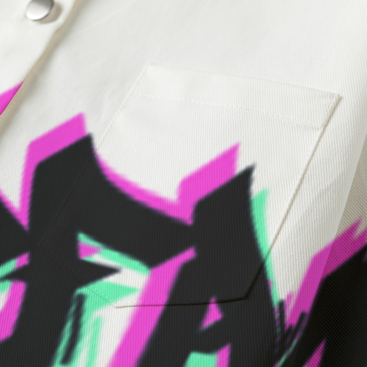All-Over Print Women's Cropped Jacket | 245GSM Cotton