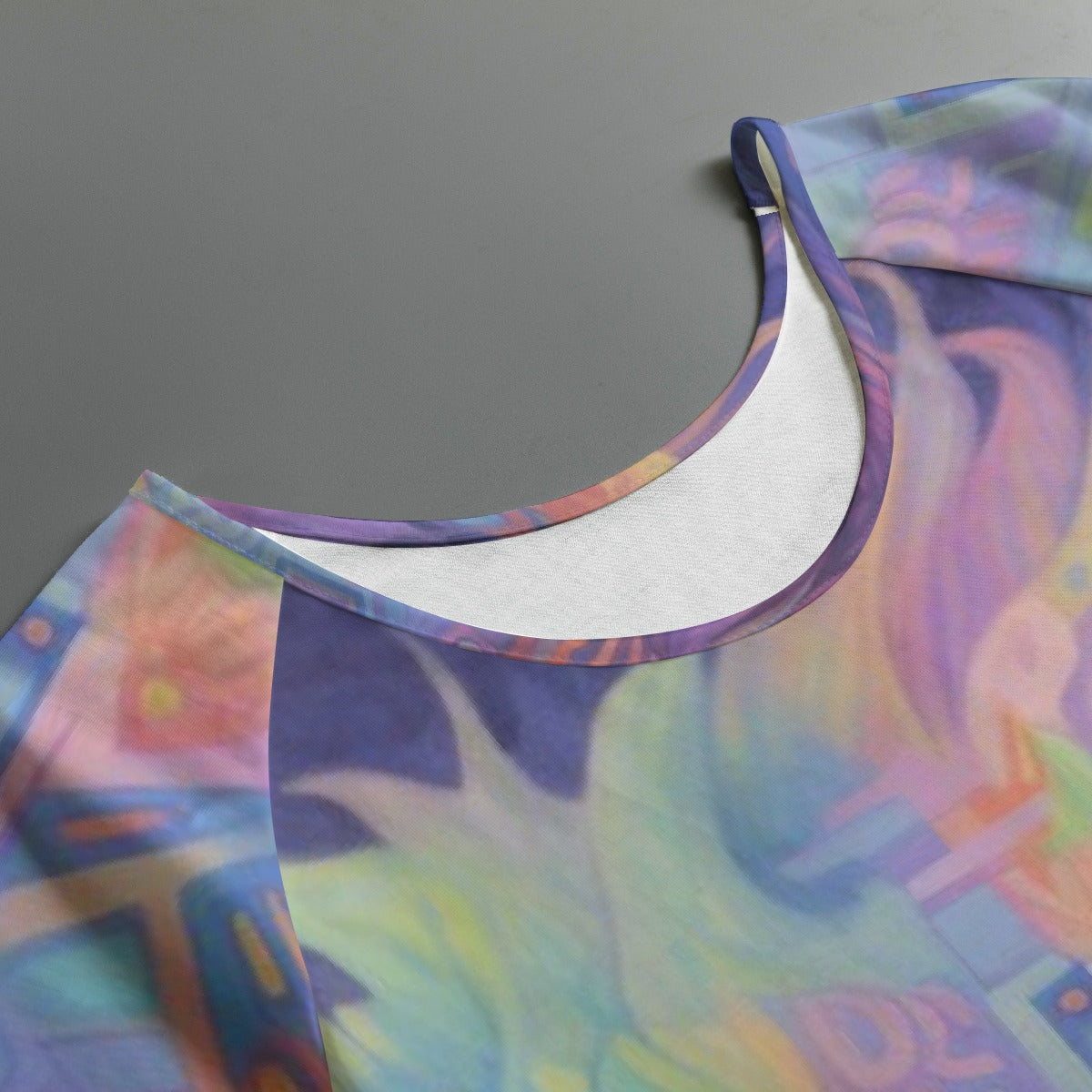 All-Over Print Women's Round Neck T-shirt With Raglan Sleeve