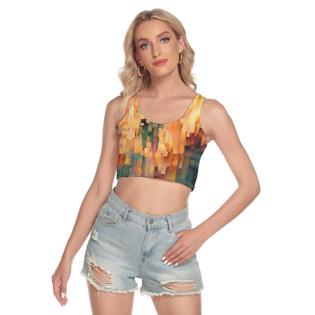 All-Over Print Women's Sport Crop Tank Top