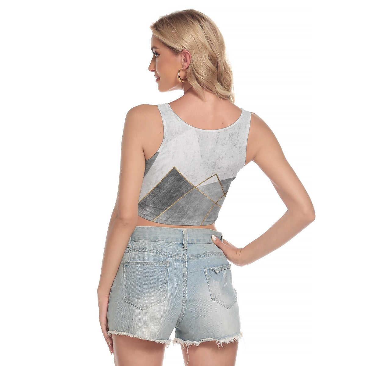 All-Over Print Women's Sport Crop Tank Top