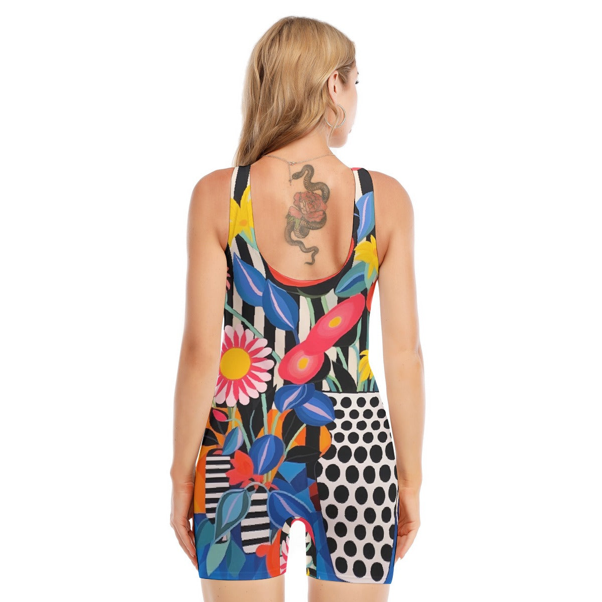 All-Over Print Women's Sleeveless One-piece Swimsuit