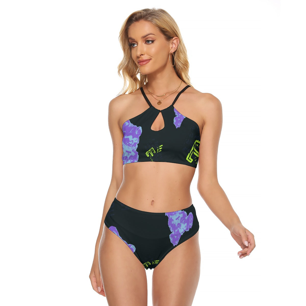 All-Over Print Women's Cami Keyhole One-piece Swimsuit